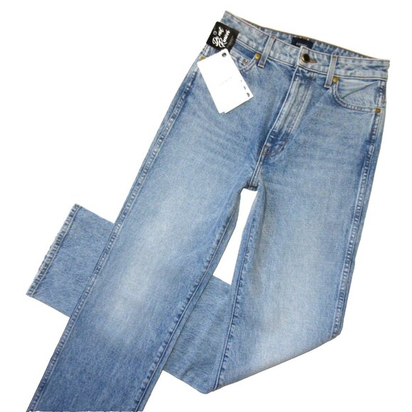 NWT Khaite Danielle in Bryce High Rise Slim Fit Straight Leg Jeans 26 - Picture 2 of 6